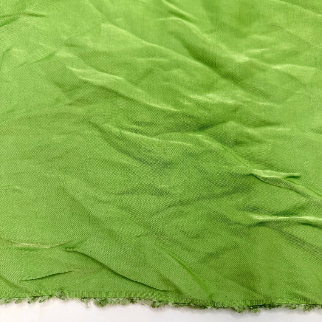 Wedding In The Garden - Slub Satin Poly/Rayon Woven - Light Green - 1.2M Bundle - True Deadstock fabric Fabric by private - Sustainable Textile | FABCYCLE