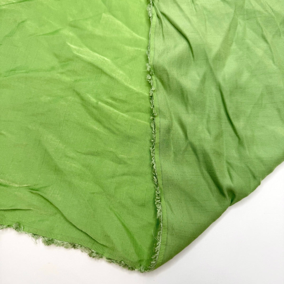 Wedding In The Garden - Slub Satin Poly/Rayon Woven - Light Green - 1.2M Bundle - True Deadstock fabric Fabric by private - Sustainable Textile | FABCYCLE
