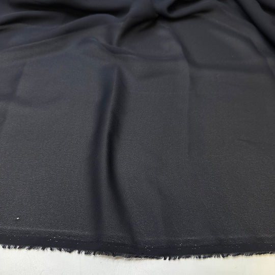 Wee Hours Of The Night - Chiffon Poly Woven - Dark Navy - 1.55M Bundle - True Deadstock fabric Fabric by private - Sustainable Textile | FABCYCLE