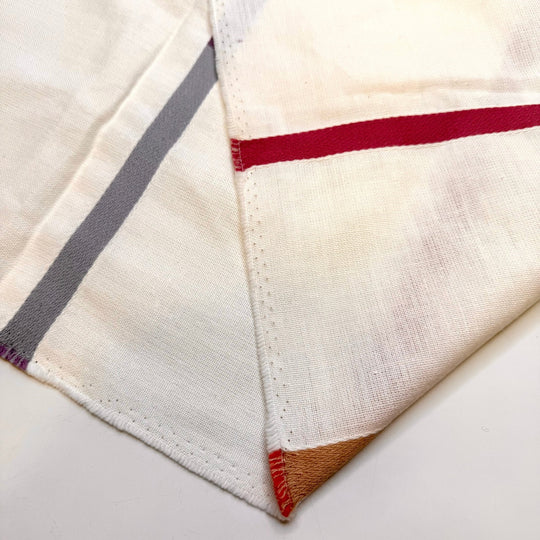 Welcome To 2027 - Cotton Blend Woven - White Multi Stripes - 1.3M Bundle - True Deadstock fabric Fabric by private - Sustainable Textile | FABCYCLE