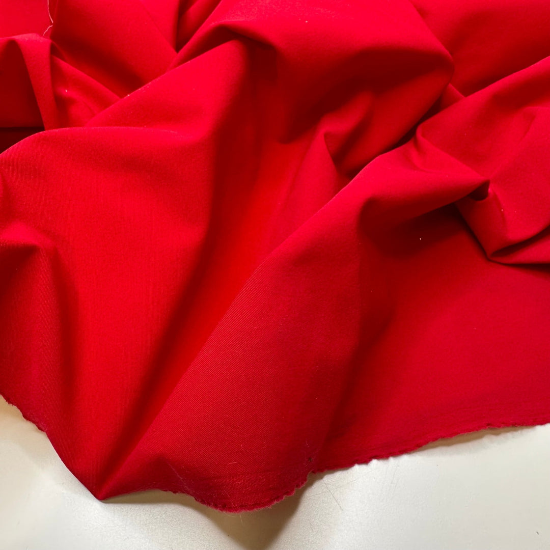 Well Loved Camping Gear - Water Resistant Polyester Blend Woven - Red - 2.7M Bundle - True Deadstock fabric Fabric by private - Sustainable Textile | FABCYCLE
