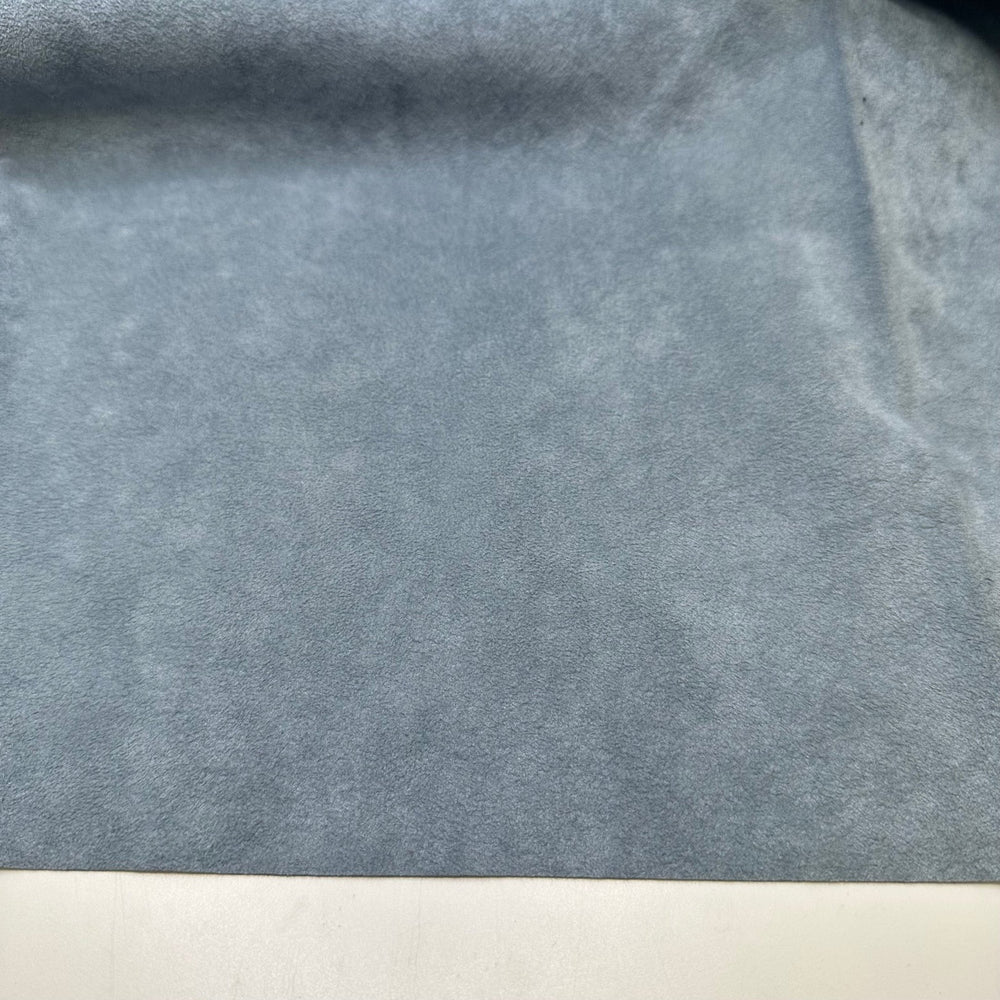 What A Lovely Day - Faux Ultra Suede Woven - Light Blue - 0.65M Bundle - True Deadstock fabric Fabric by private - Sustainable Textile | FABCYCLE