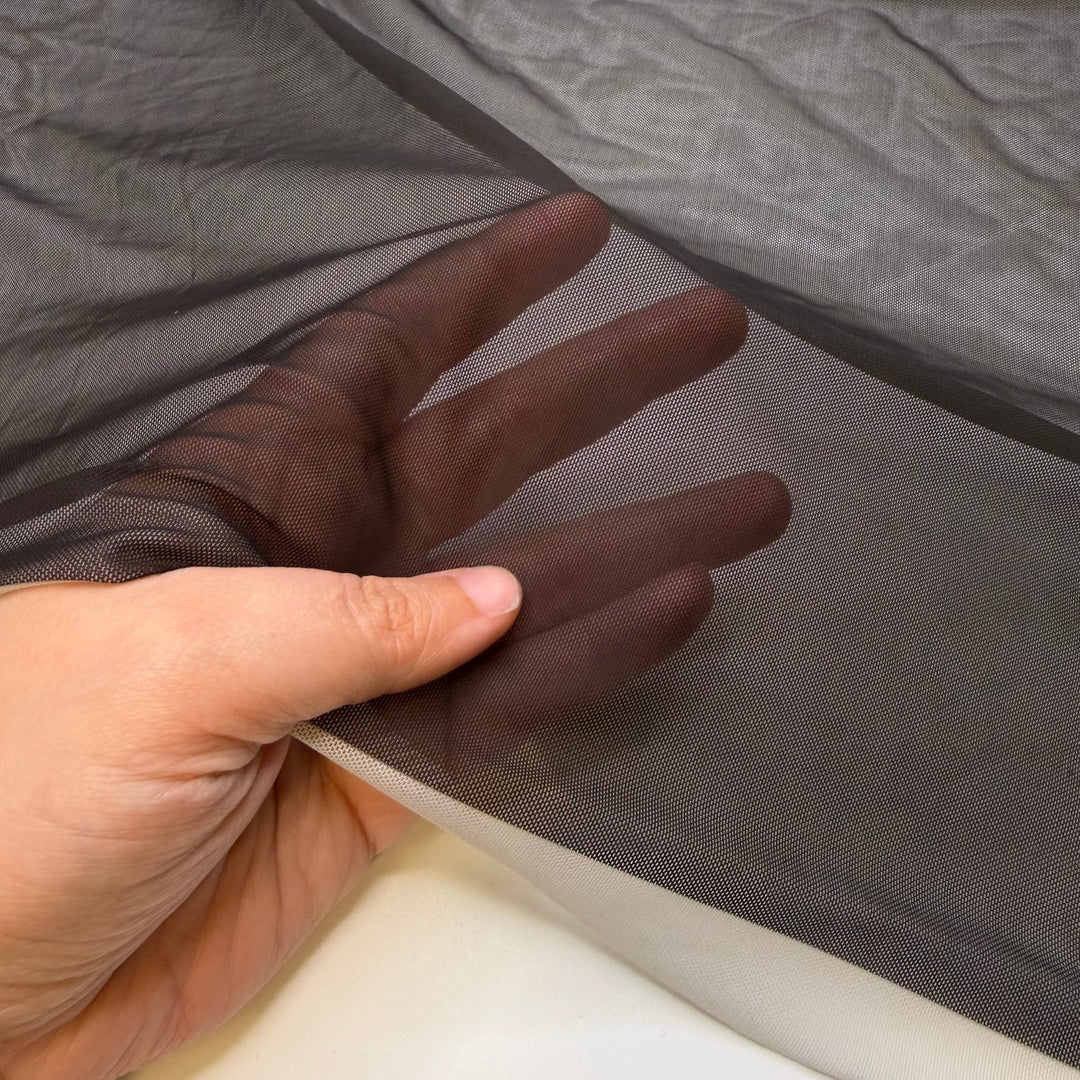 What A Mesh - Mesh Poly/Spandex Knit - Black - 2.2M Bundle - True Deadstock fabric Fabric by private - Sustainable Textile | FABCYCLE