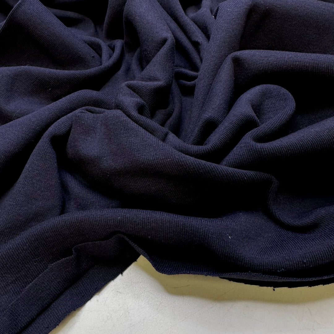 What Is Old Is New Again - Tubular Rib Knit Cotton Knit - Navy - 1M Bundle - True Deadstock fabric Fabric by private - Sustainable Textile | FABCYCLE