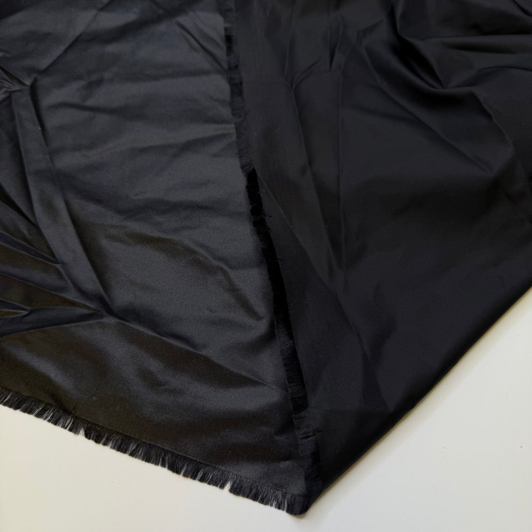 What Was I Going To Make With This - Water Resistant Nylon Blend Woven - Black - 1.8M Bundle - True Deadstock fabric Fabric by private - Sustainable Textile | FABCYCLE