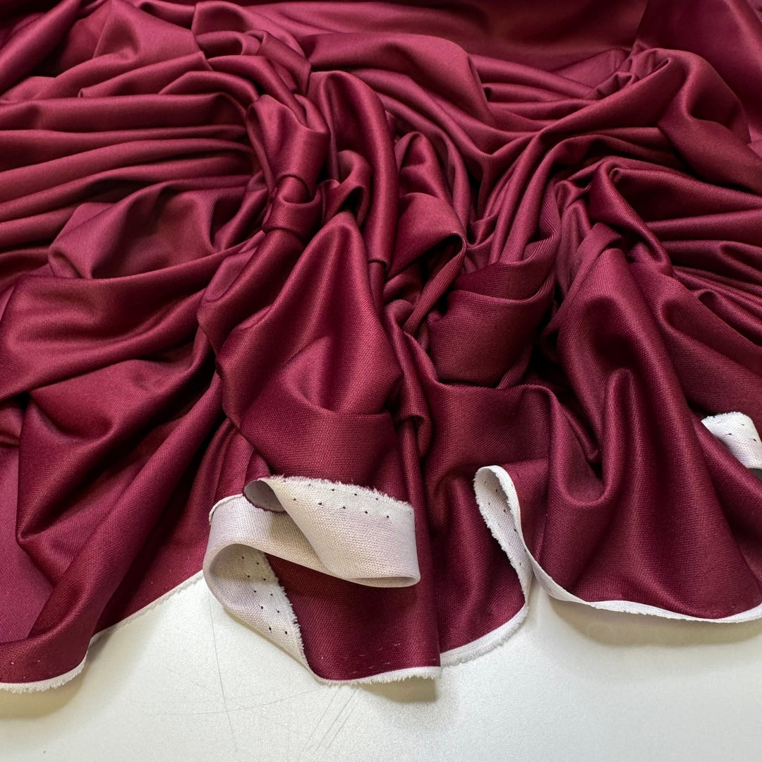Wheelbarrow Racing - Chitosante Poly Knit - Light Burgundy - 2.65M Bundle - True Deadstock fabric Fabric by private - Sustainable Textile | FABCYCLE