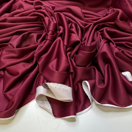 Wheelbarrow Racing - Chitosante Poly Knit - Light Burgundy - 2.65M Bundle - True Deadstock fabric Fabric by private - Sustainable Textile | FABCYCLE