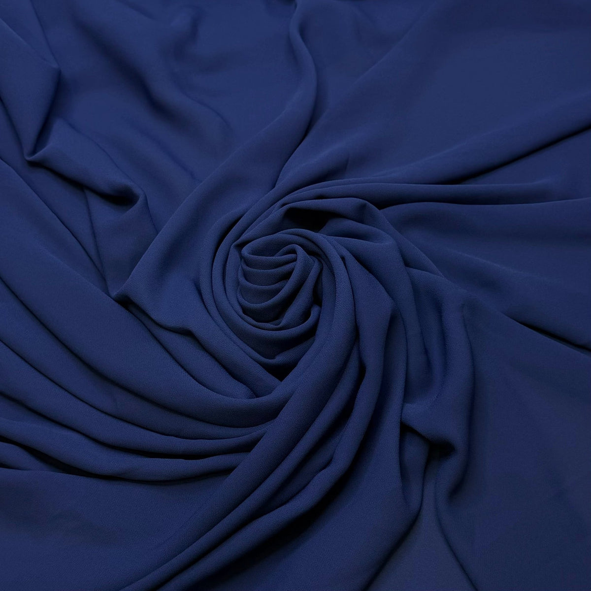 When It Rains - Chiffon Poly Woven - Dark Blue - Bundles - True Deadstock fabric Fabric by private - Sustainable Textile | FABCYCLE