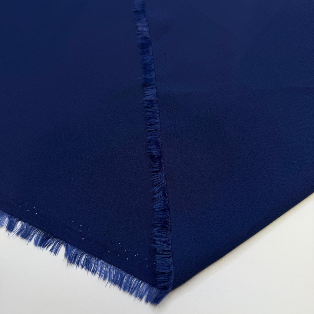 When It Rains - Chiffon Poly Woven - Dark Blue - Bundles - True Deadstock fabric Fabric by private - Sustainable Textile | FABCYCLE