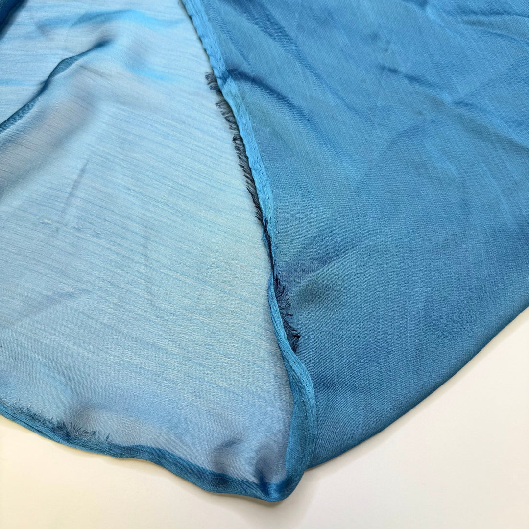 Where Has This Been Hiding - Chiffon Polyester Blend Woven - Blue - 2.5M Bundle - True Deadstock fabric Fabric by private - Sustainable Textile | FABCYCLE