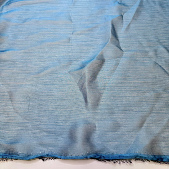 Where Has This Been Hiding - Chiffon Polyester Blend Woven - Blue - 2.5M Bundle - True Deadstock fabric Fabric by private - Sustainable Textile | FABCYCLE