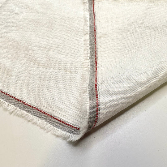 Whipped Cream - Cotton/Linen Woven - White - Bundles - True Deadstock fabric Fabric by private - Sustainable Textile | FABCYCLE