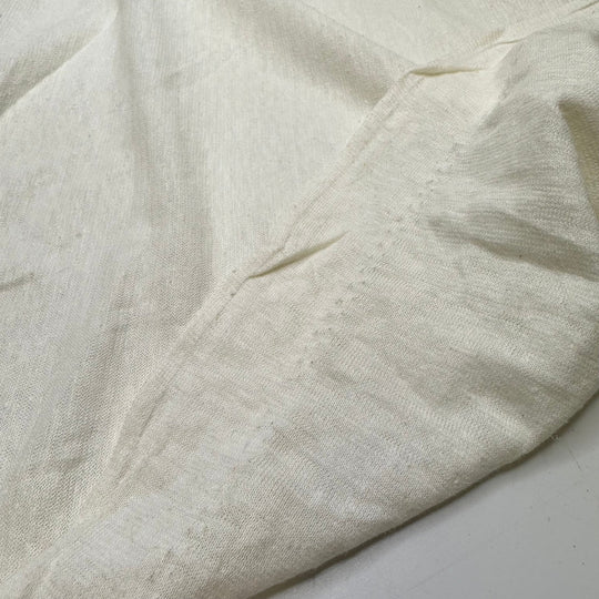 Whipping Cream - Jersey Linen Blend Knit - Cream - Bundles - True Deadstock fabric Fabric by private - Sustainable Textile | FABCYCLE