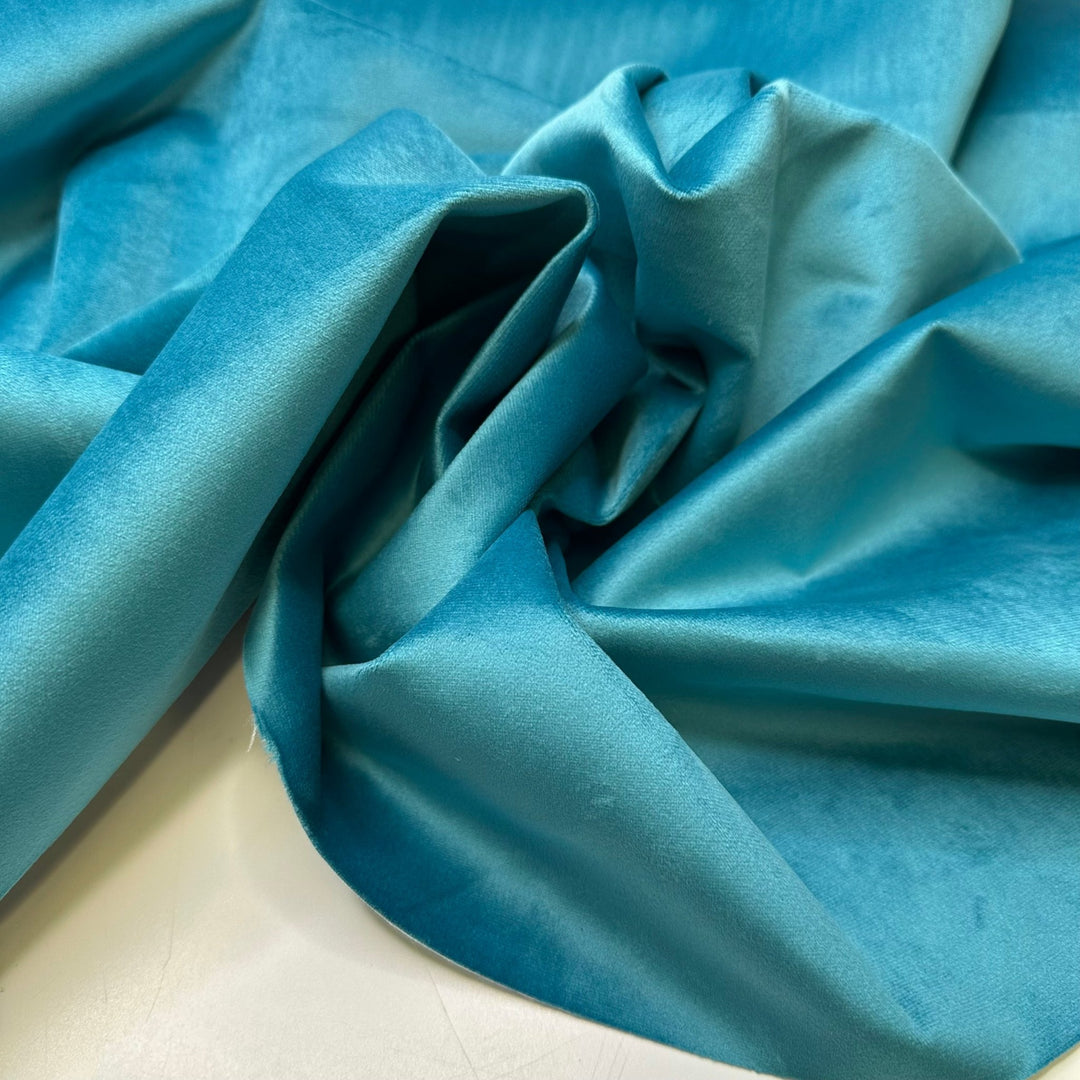 Whirlpool Bathtub - Synthetic Blend Woven - Blue - Bundles - True Deadstock fabric Fabric by private - Sustainable Textile | FABCYCLE