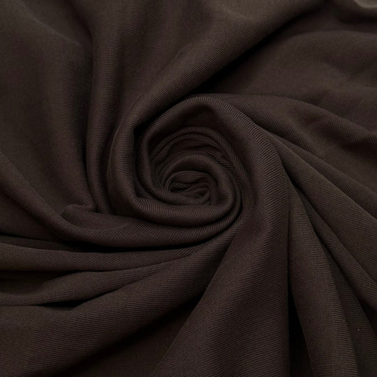 Whistlewood Garden - Twill Matching Rib Cotton Knit - Dark Brown - 1.15M Bundle - True Deadstock fabric Fabric by private - Sustainable Textile | FABCYCLE