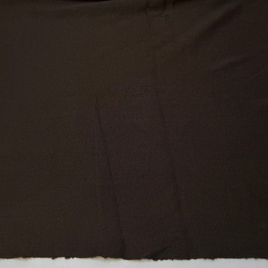 Whistlewood Garden - Twill Matching Rib Cotton Knit - Dark Brown - 1.15M Bundle - True Deadstock fabric Fabric by private - Sustainable Textile | FABCYCLE