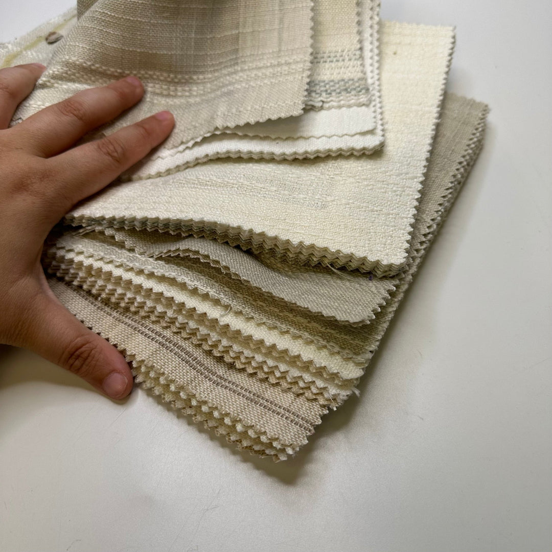 White Noise - Home Décor Sample Books - Rectangle - True Deadstock fabric Fabric by private - Sustainable Textile | FABCYCLE