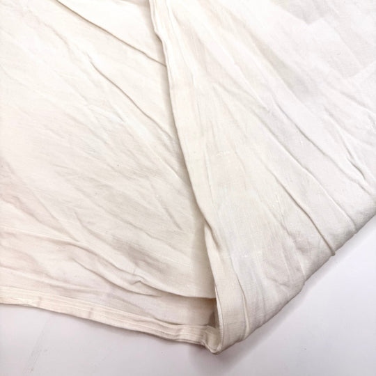 White Sand Beach - Cotton Woven - Light Cream/White - 2.75M Bundle - True Deadstock fabric Fabric by private - Sustainable Textile | FABCYCLE