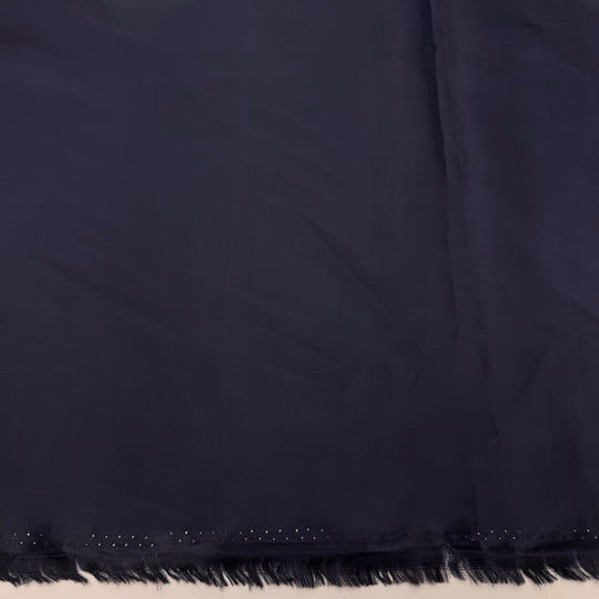 Why Yes I Did Make This - Polyester Blend Woven - Dark Navy - 2.5M Bundle - True Deadstock fabric Fabric by private - Sustainable Textile | FABCYCLE