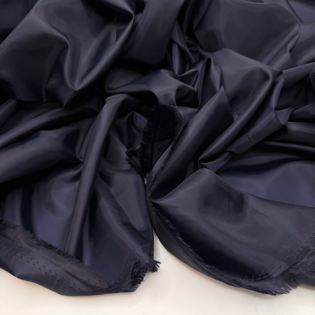 Why Yes I Did Make This - Polyester Blend Woven - Dark Navy - 2.5M Bundle - True Deadstock fabric Fabric by private - Sustainable Textile | FABCYCLE