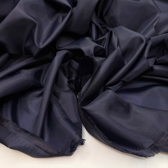 Why Yes I Did Make This - Polyester Blend Woven - Dark Navy - 2.5M Bundle - True Deadstock fabric Fabric by private - Sustainable Textile | FABCYCLE