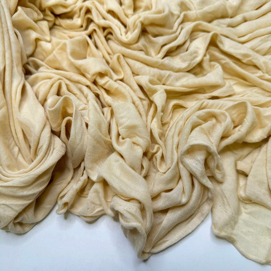 Wild Chamomile - Jersey Modal/Silk Knit - Dark Cream - 3.6M Bundle - True Deadstock fabric Fabric by private - Sustainable Textile | FABCYCLE