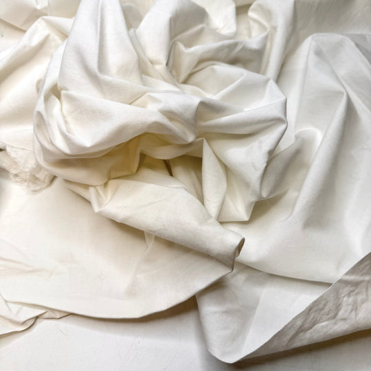 Window Shopping - Cotton Woven - White - 1M Bundle - True Deadstock fabric Fabric by private - Sustainable Textile | FABCYCLE