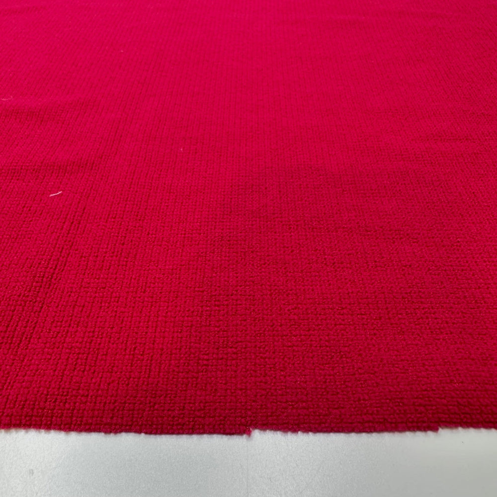 Wine Stained Lips - Polyester Blend Knit - Magenta - 0.8M Bundle - True Deadstock fabric Fabric by private - Sustainable Textile | FABCYCLE