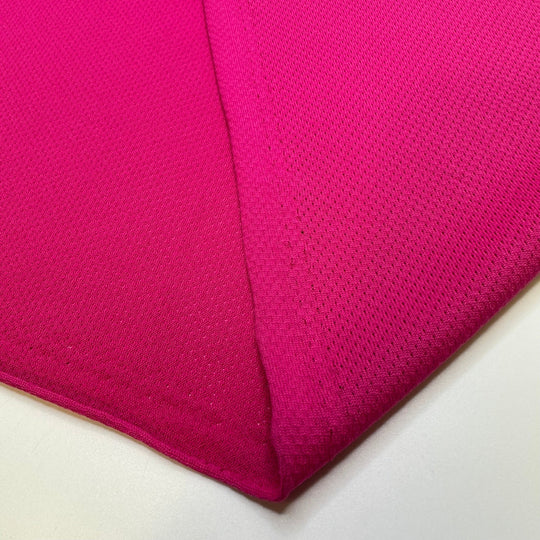 Winner Winner - Sport Mesh Polyester Blend Knit - Dark Pink - Bundles - True Deadstock fabric Fabric by private - Sustainable Textile | FABCYCLE