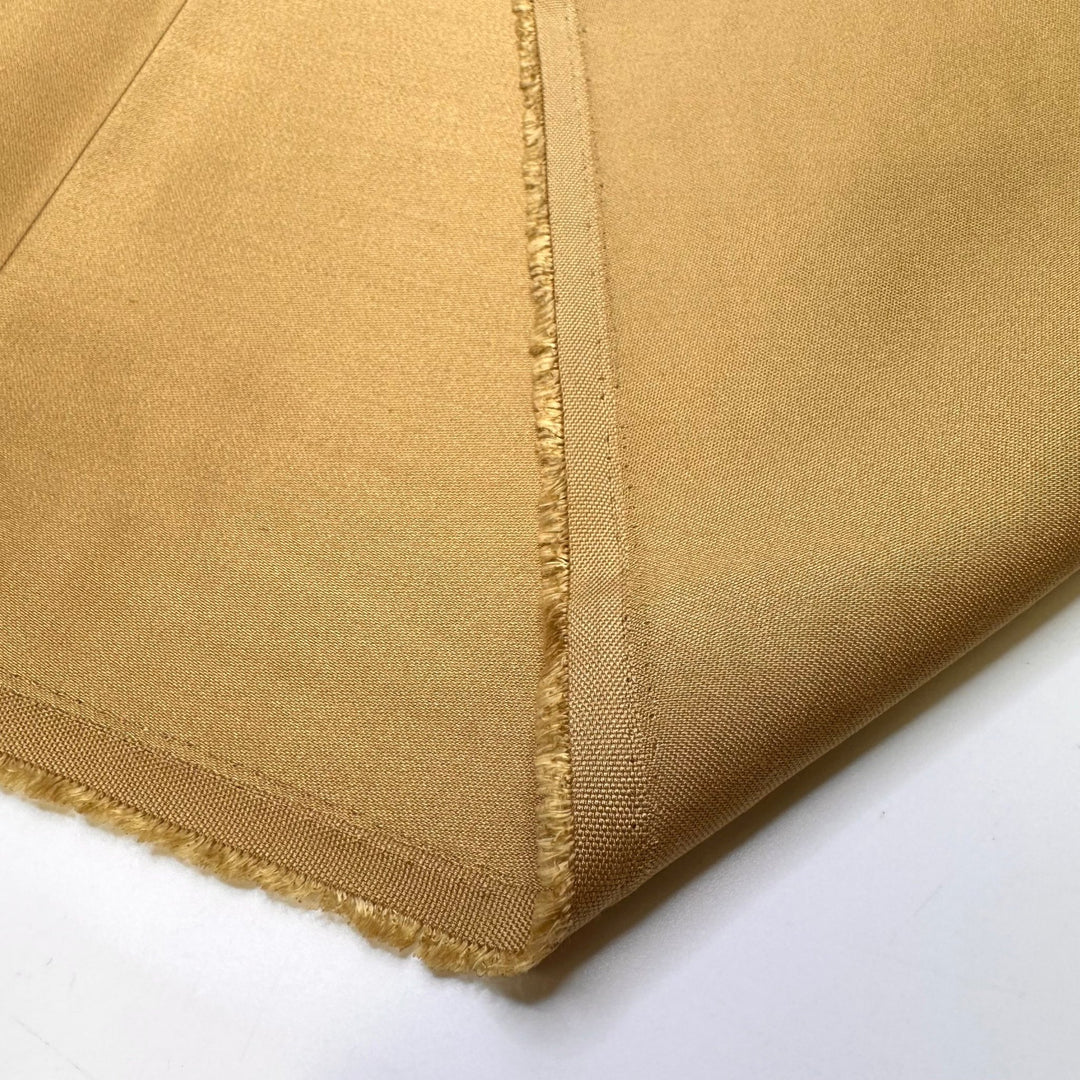 Winning A Contest - Polyester Blend Woven - Gold - 2M Bundle - True Deadstock fabric Fabric by private - Sustainable Textile | FABCYCLE