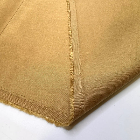 Winning A Contest - Polyester Blend Woven - Gold - 2M Bundle - True Deadstock fabric Fabric by private - Sustainable Textile | FABCYCLE