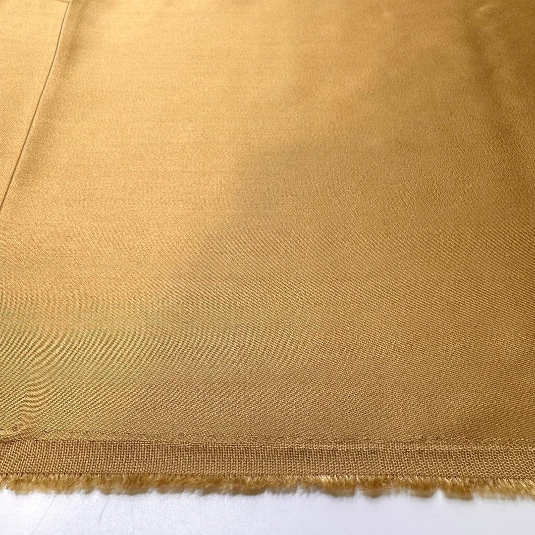 Winning A Contest - Polyester Blend Woven - Gold - 2M Bundle - True Deadstock fabric Fabric by private - Sustainable Textile | FABCYCLE