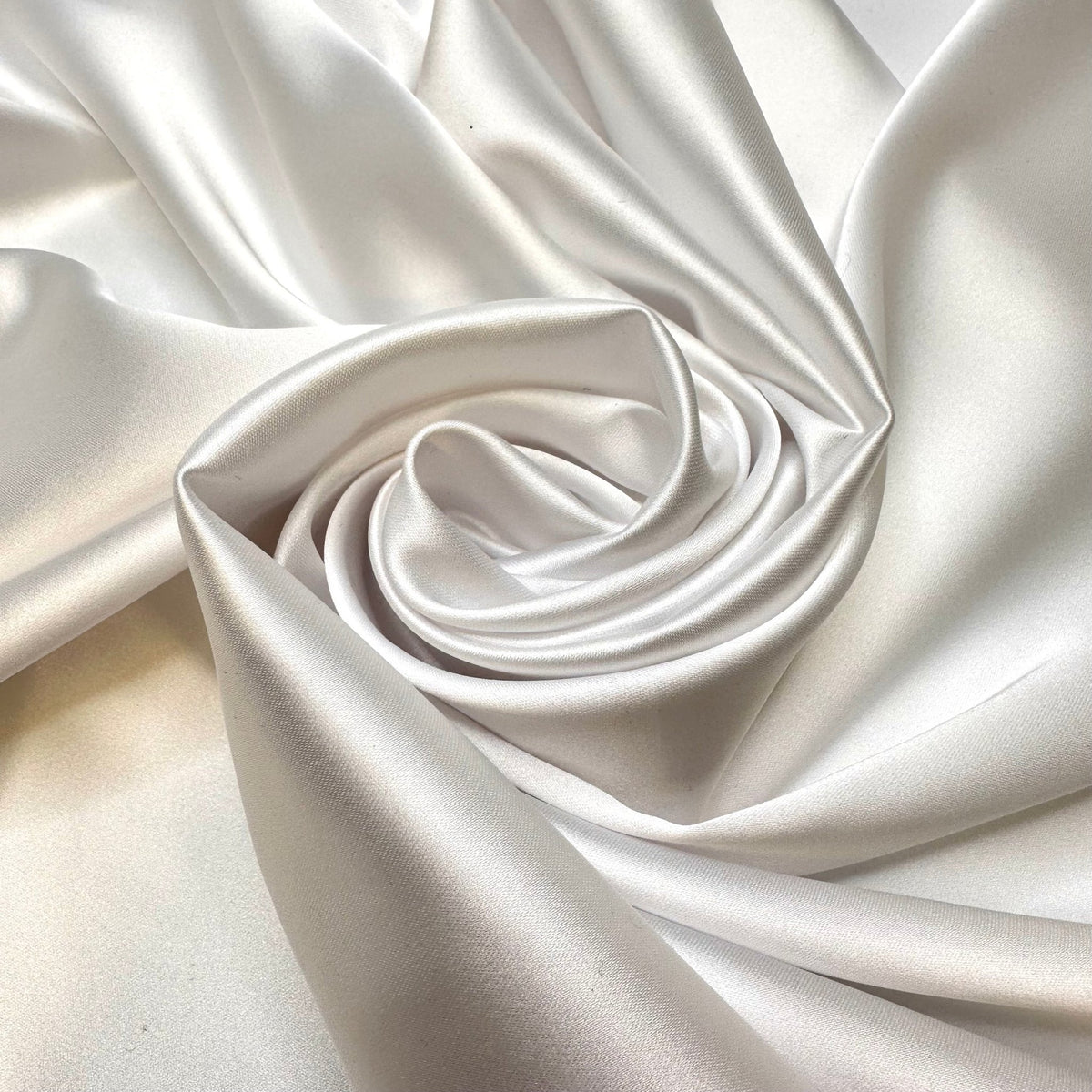 Winning The Lottery - Sateen Polyester Blend Woven - White - Bundles - True Deadstock fabric Fabric by private - Sustainable Textile | FABCYCLE
