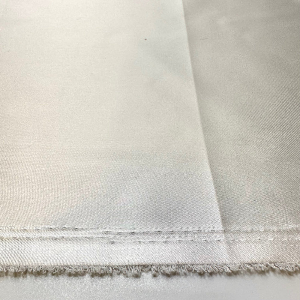 Winning The Lottery - Sateen Polyester Blend Woven - White - Bundles - True Deadstock fabric Fabric by private - Sustainable Textile | FABCYCLE