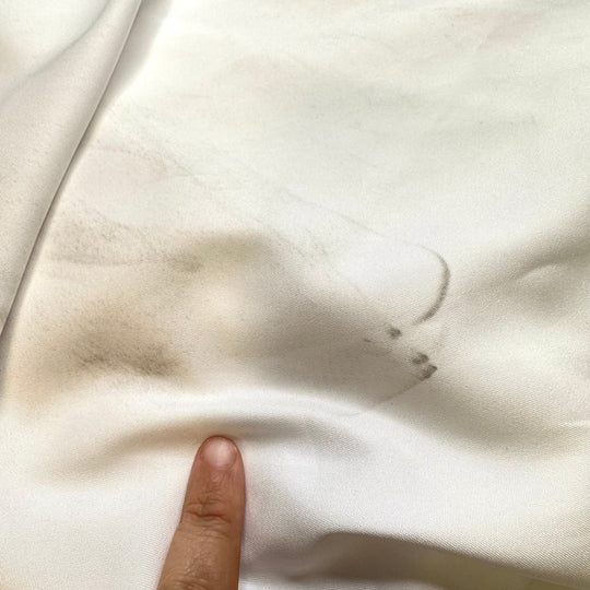 Winning The Lottery - Sateen Polyester Blend Woven - White - Bundles - True Deadstock fabric Fabric by private - Sustainable Textile | FABCYCLE
