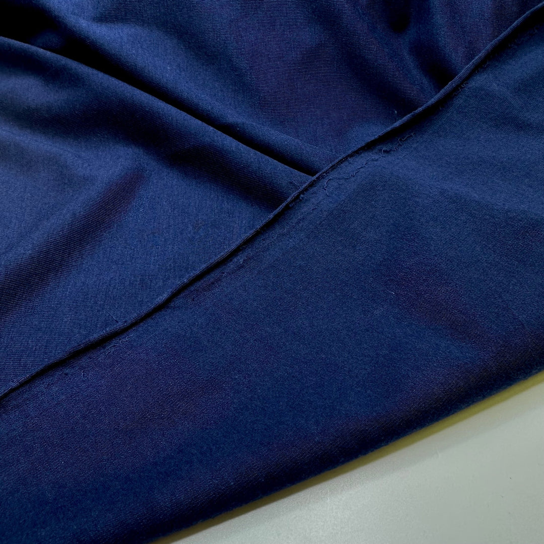 Winter Blues - Jersey Bamboo/Cotton Knit - Dark Blue - 3M Bundle - True Deadstock fabric Fabric by private - Sustainable Textile | FABCYCLE