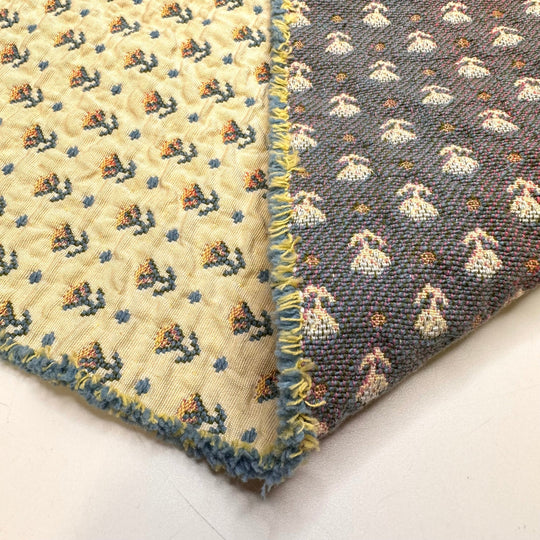 Winter Flowers - Cotton Blend Woven - Cream Multi Floral - 1.2M Bundle - True Deadstock fabric Fabric by private - Sustainable Textile | FABCYCLE