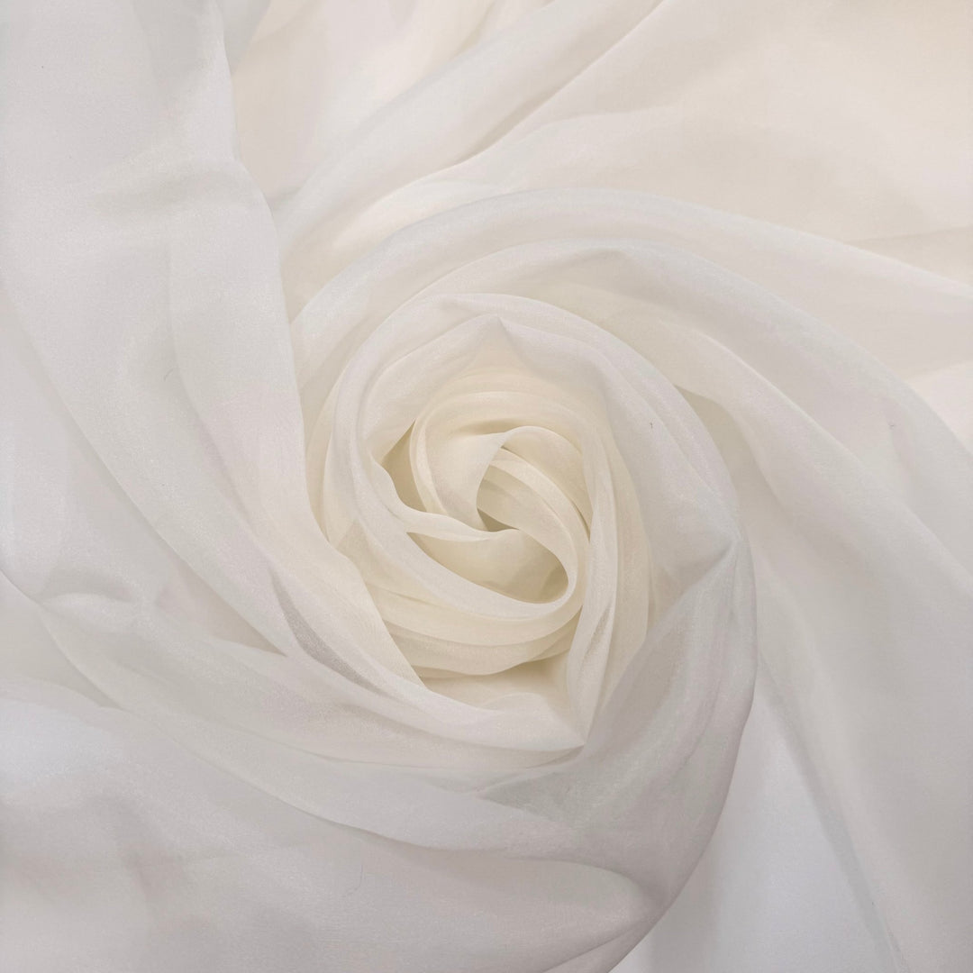 Winter Formal - Organza Poly Woven - White - 2.8M Bundle - True Deadstock fabric Fabric by private - Sustainable Textile | FABCYCLE