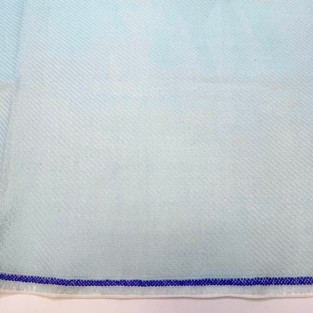 Wintery Mix - Interfaced Twill Weave Polyester Blend Woven - Light Blue - 1.2M Bundle - True Deadstock fabric Fabric by private - Sustainable Textile | FABCYCLE