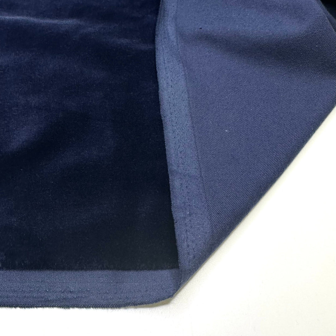 Witchy Vibes - Velvet Cotton Blend Woven - Navy - 1.3M Bundle - True Deadstock fabric Fabric by private - Sustainable Textile | FABCYCLE