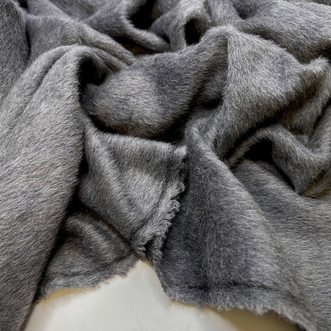 Wolf Tracks - Wool Woven - Grey - 1.1M Bundle - True Deadstock fabric Fabric by private - Sustainable Textile | FABCYCLE