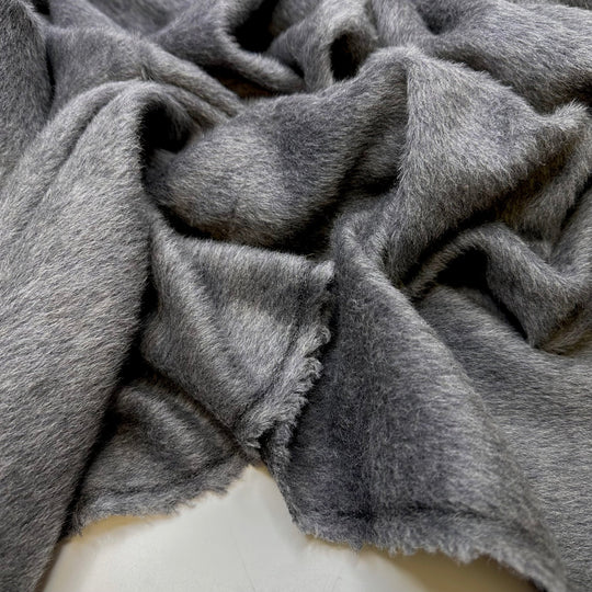 Wolf Tracks - Wool Woven - Grey - 1.1M Bundle - True Deadstock fabric Fabric by private - Sustainable Textile | FABCYCLE