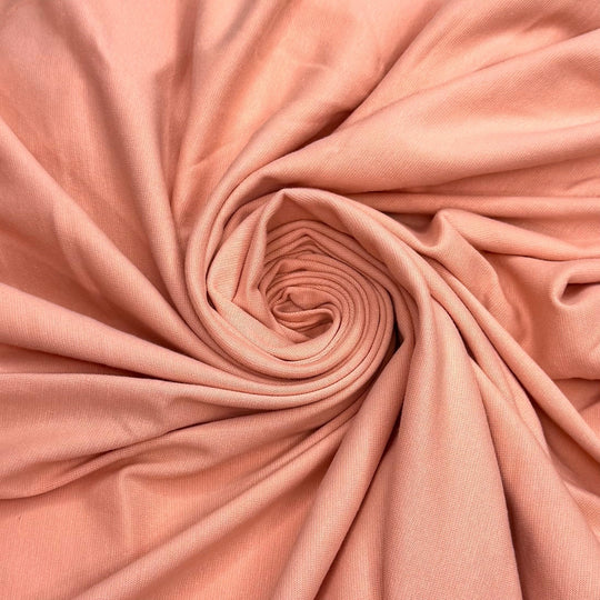 Women In STEM - Rib Knit Rayon Blend Knit - Light Pink - Bundles - True Deadstock fabric Fabric by private - Sustainable Textile | FABCYCLE