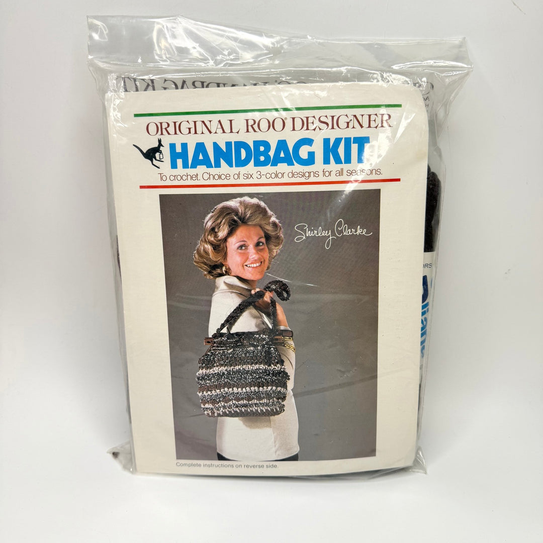 Wooden Bars Crochet Handbag Kit - Brown - Individual - True Deadstock supplies Fabric by private - Sustainable Textile | FABCYCLE