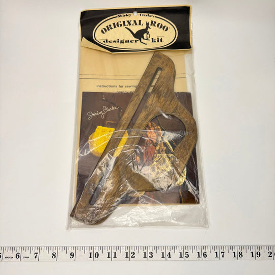 Wooden Handles Bag Making Kit - Brown - Individual - True Deadstock supplies Fabric by private - Sustainable Textile | FABCYCLE