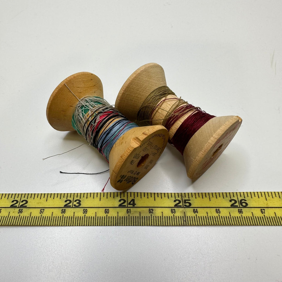 Wooden Spools - Beige - 2 Pack - True Deadstock supplies Fabric by private - Sustainable Textile | FABCYCLE