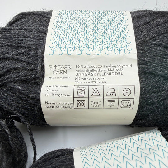 Wool Blend Yarn - Dark Grey - 4 Pack - True Deadstock supplies Fabric by private - Sustainable Textile | FABCYCLE