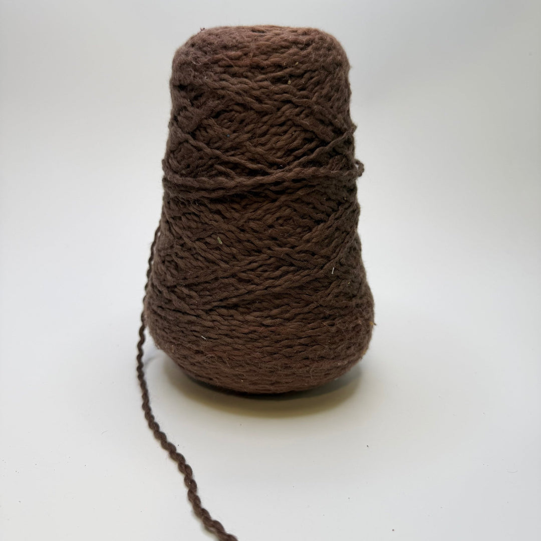 Wool Chunky Yarn Cone - Brown - Individual - True Deadstock supplies Fabric by private - Sustainable Textile | FABCYCLE