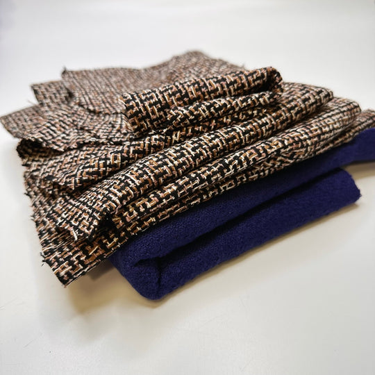 Wool Scrap Pack - Wool Woven - Multi - True Deadstock fabric Fabric by private - Sustainable Textile | FABCYCLE
