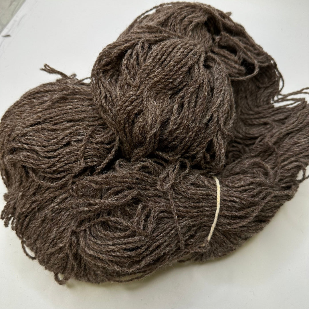 Wool Undone Hank Yarn - Light Beige/Brown - Individual - True Deadstock supplies Fabric by private - Sustainable Textile | FABCYCLE